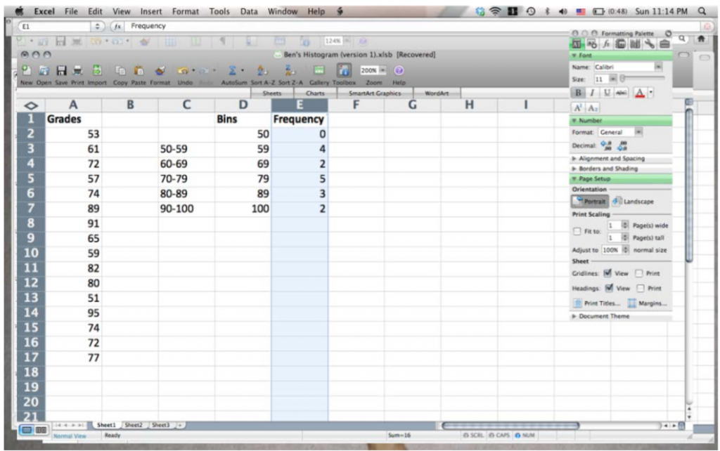 Technical introduction to Excel Intro Physics for Living Systems